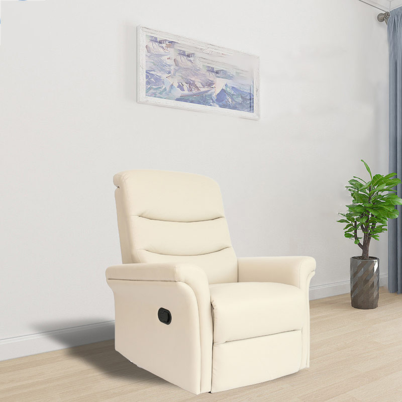 7203 Fauteuil inclinable manuel en bois massif pour canapé